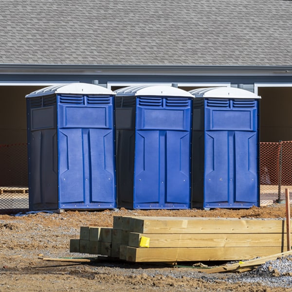 what is the expected delivery and pickup timeframe for the porta potties in Gwynedd Valley